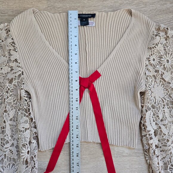 French Connection Upcycled by Armoire Sweater Rare MSRP $98 Unique & Vintage - Picture 4 of 13